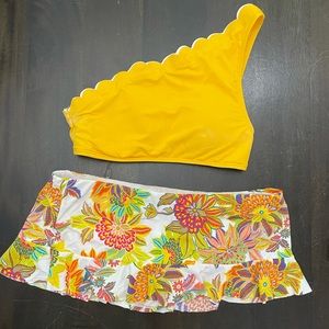 Yellow floral bikini